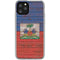 Haiti Flag Dark Wood iPhone 11 Pro Clear Case